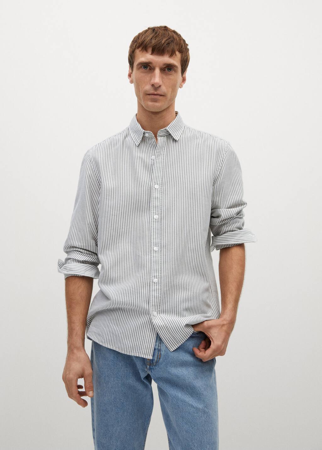 stripe cotton shirt