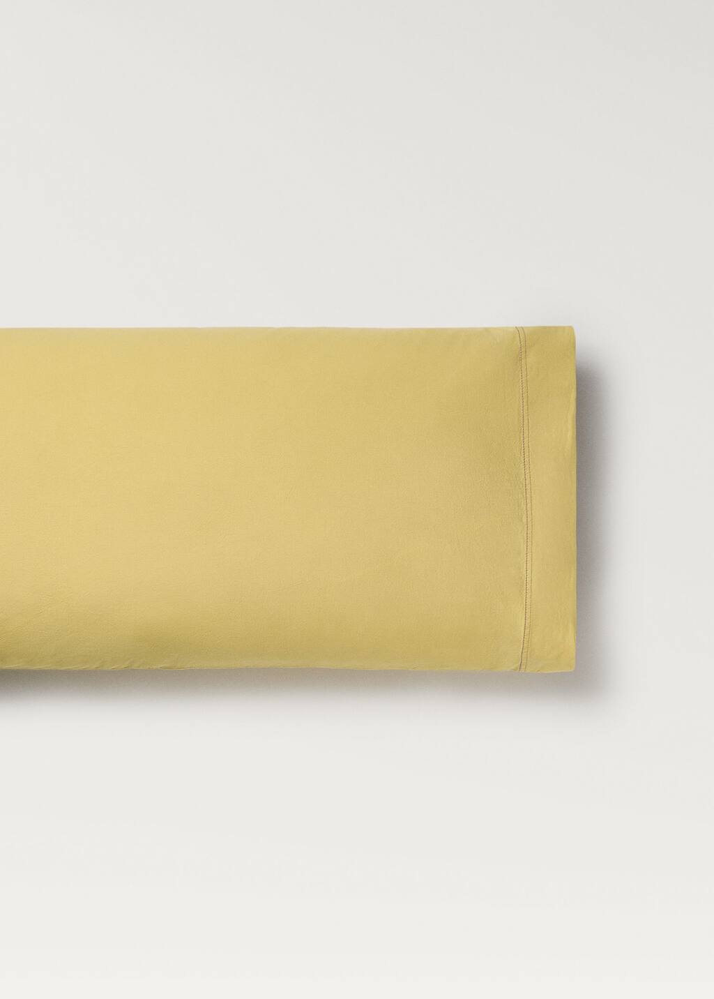 Mango Home Taie D'oreiller Enfant Coton Lavé 45x110 Cm Moutarde - Home - 45x110cm - In Mustard