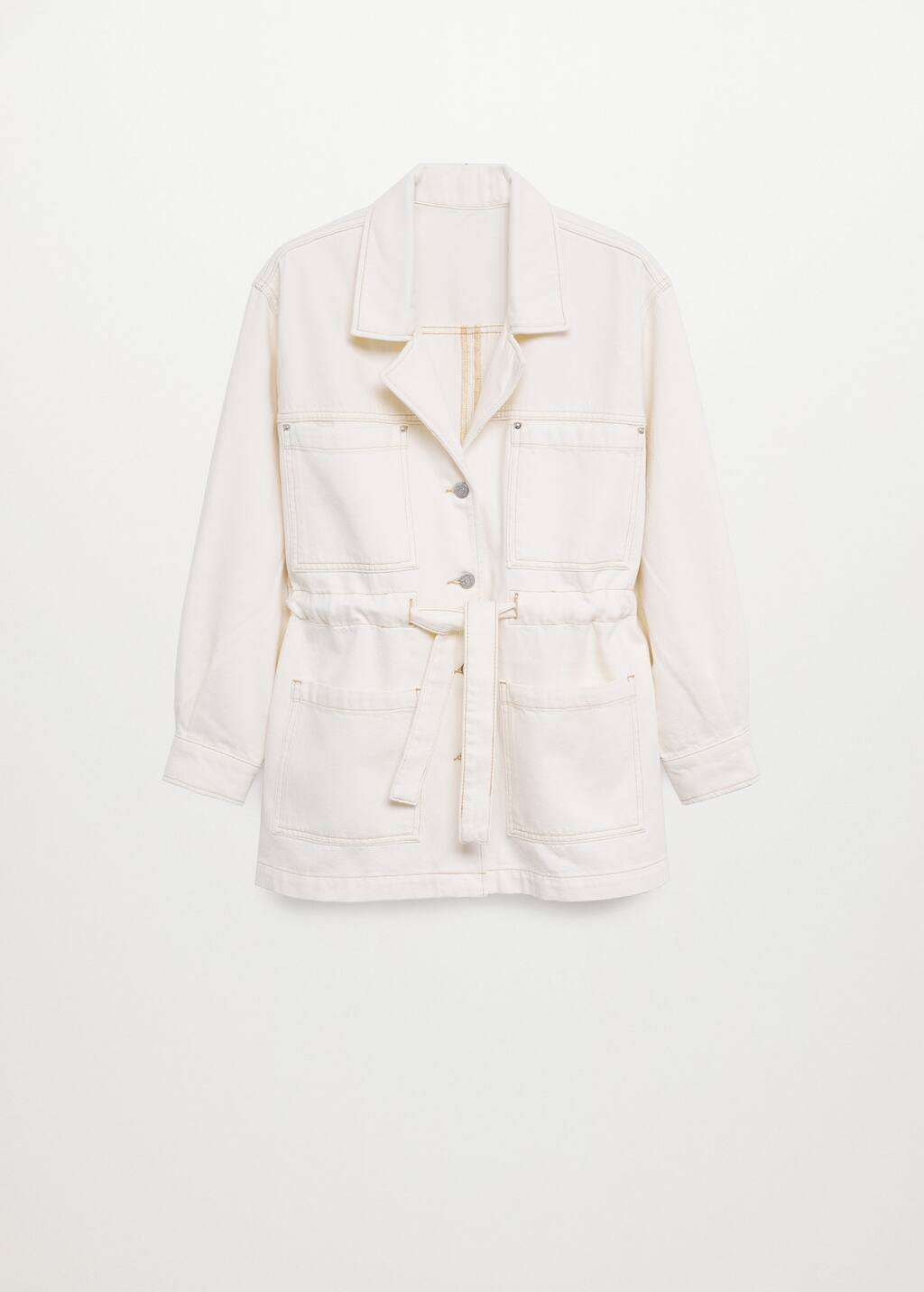 denim jacket with belt