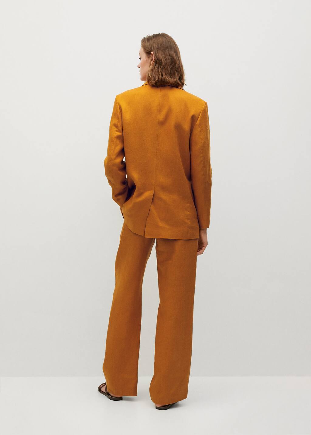 mango yellow trousers