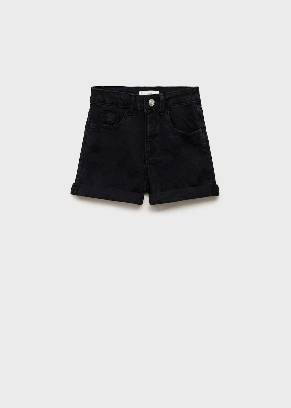 Straight-fit denim shorts