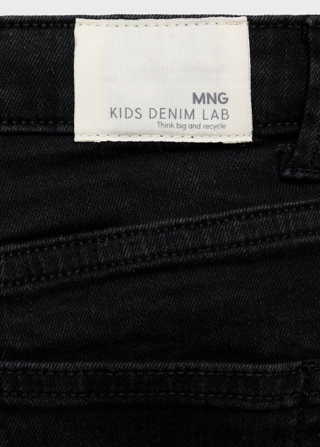 Straight-fit denim shorts