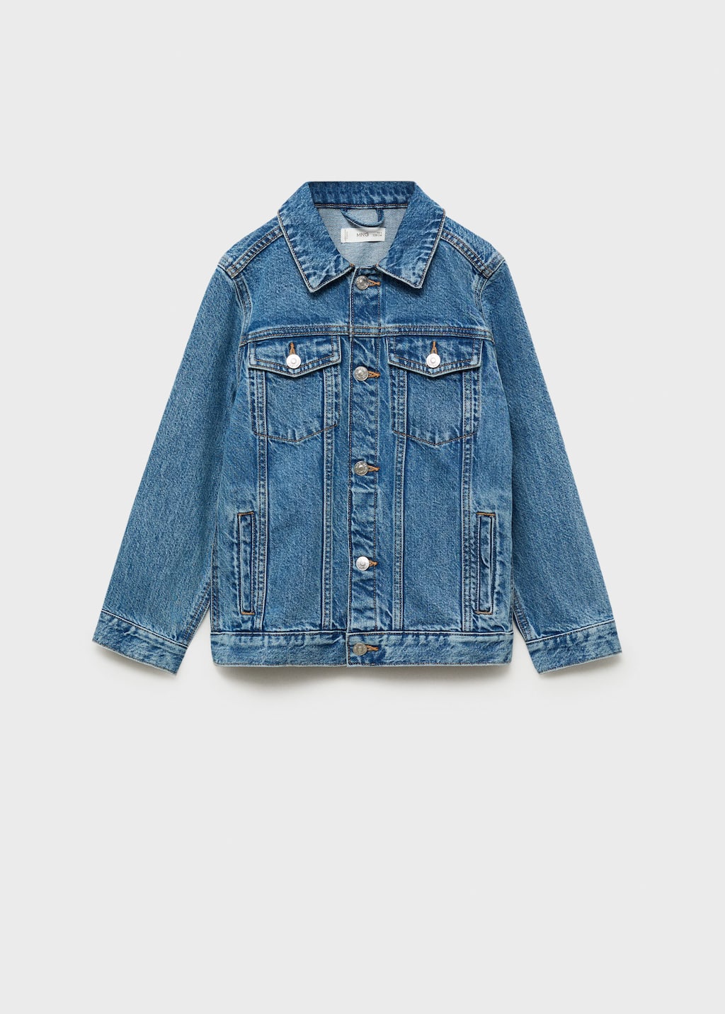 Mango Denim Jacket Medium Blue In Medium Blue