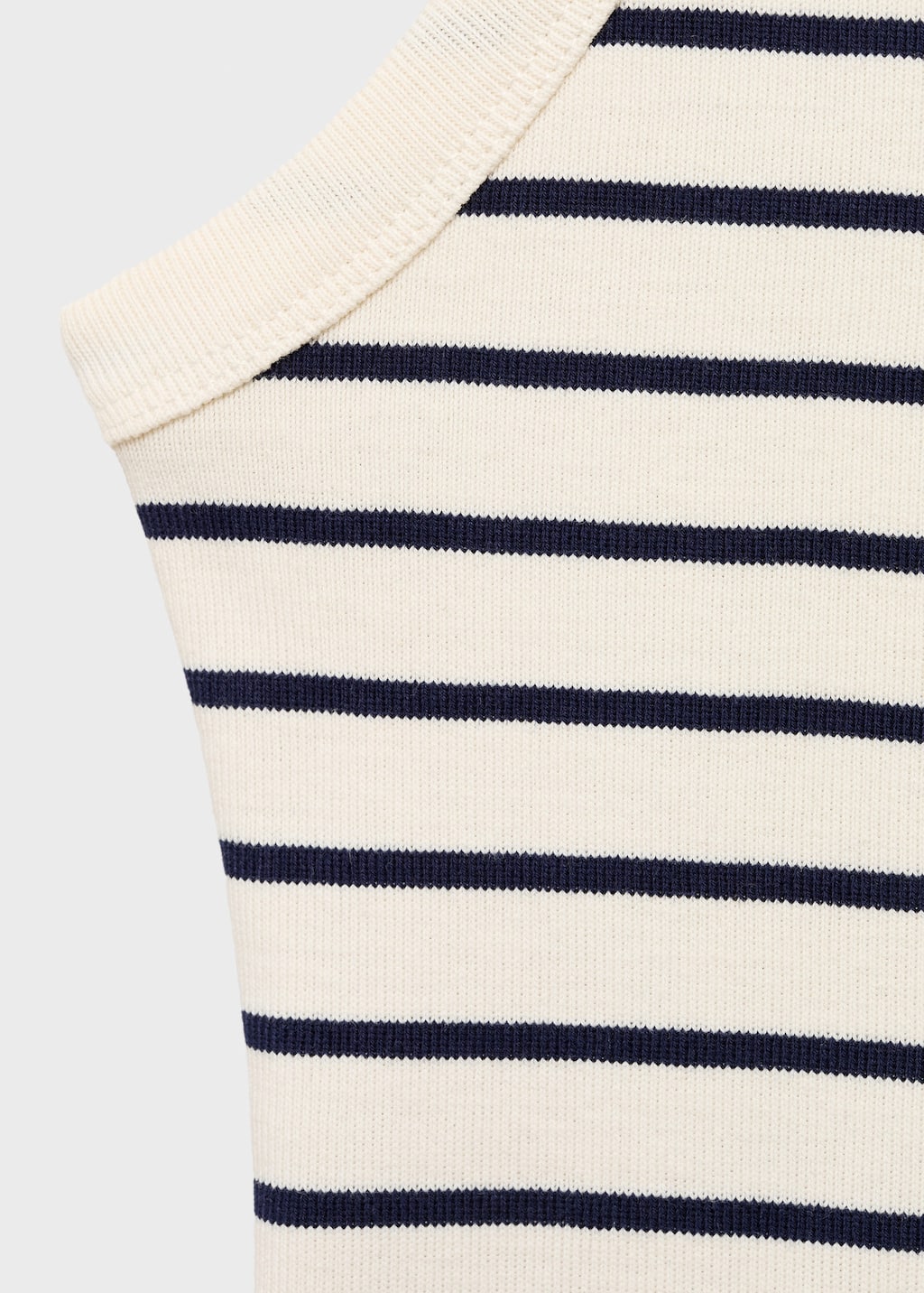 Striped halter-neck top