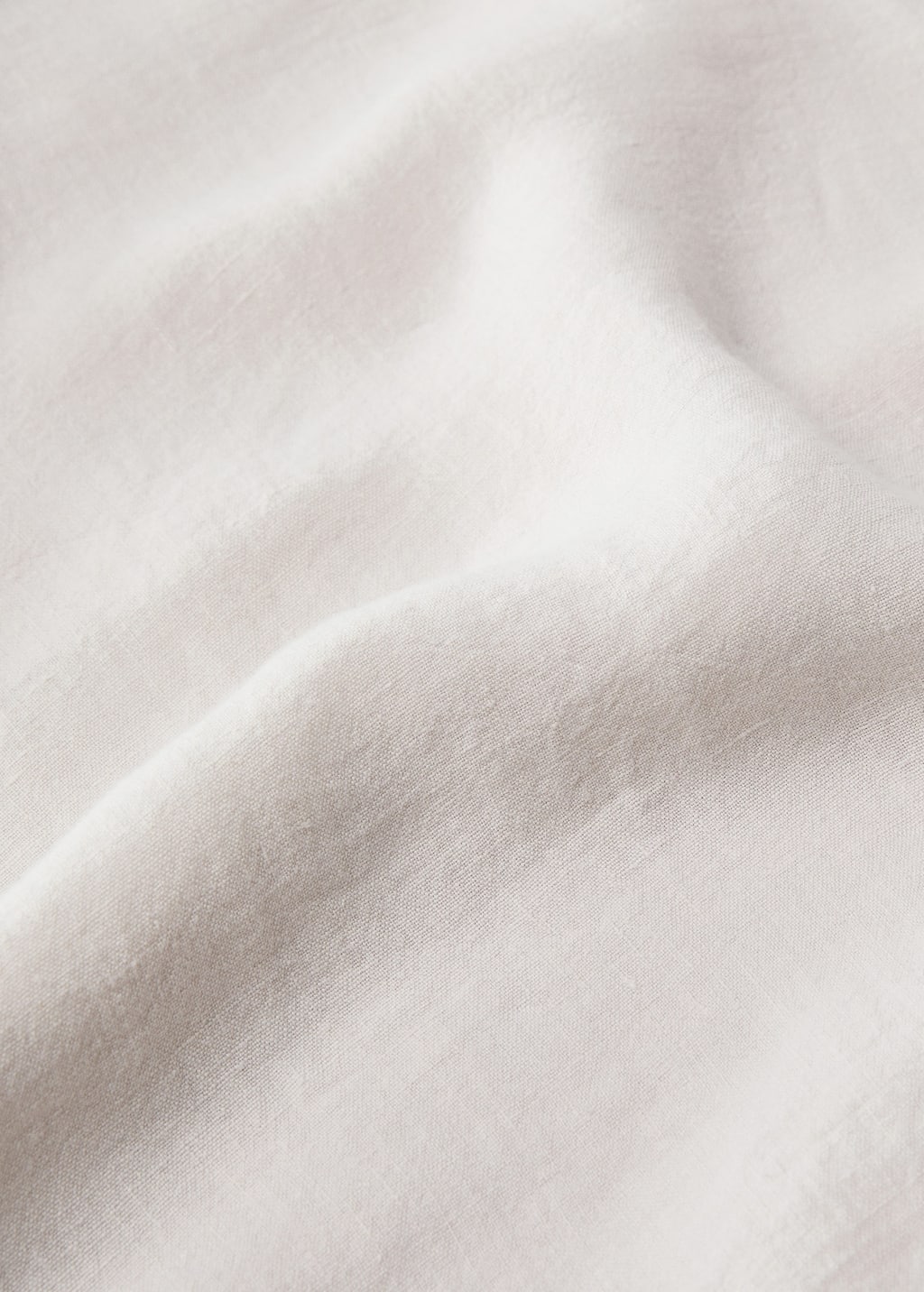 Washed linen top sheet for 150/160 cm bed