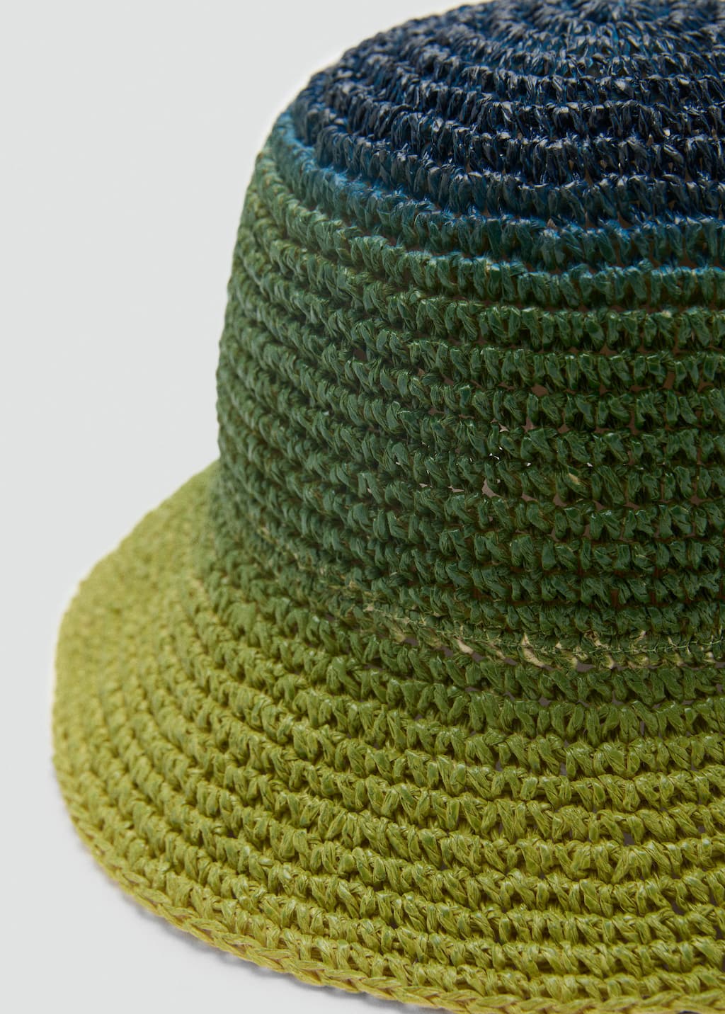 Mango Gradient Natural Fiber Hat Green In Green