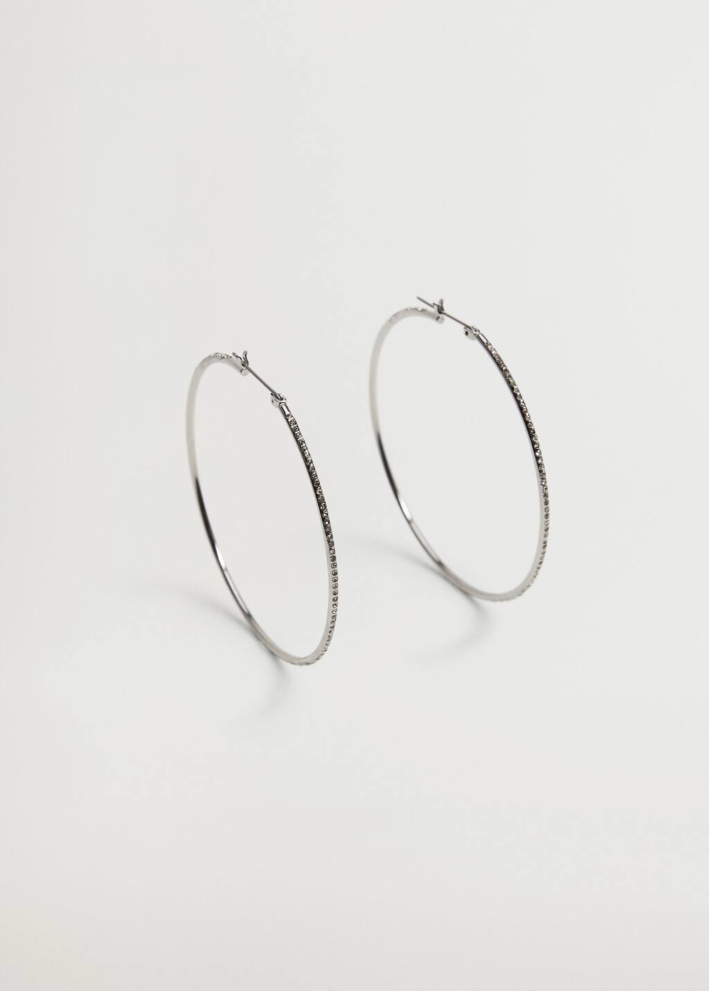guess hoop earrings rhinestone