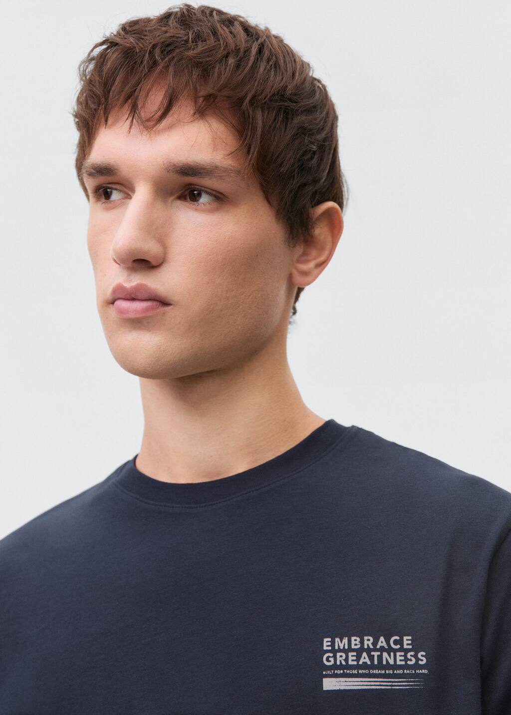 Message cotton T-shirt