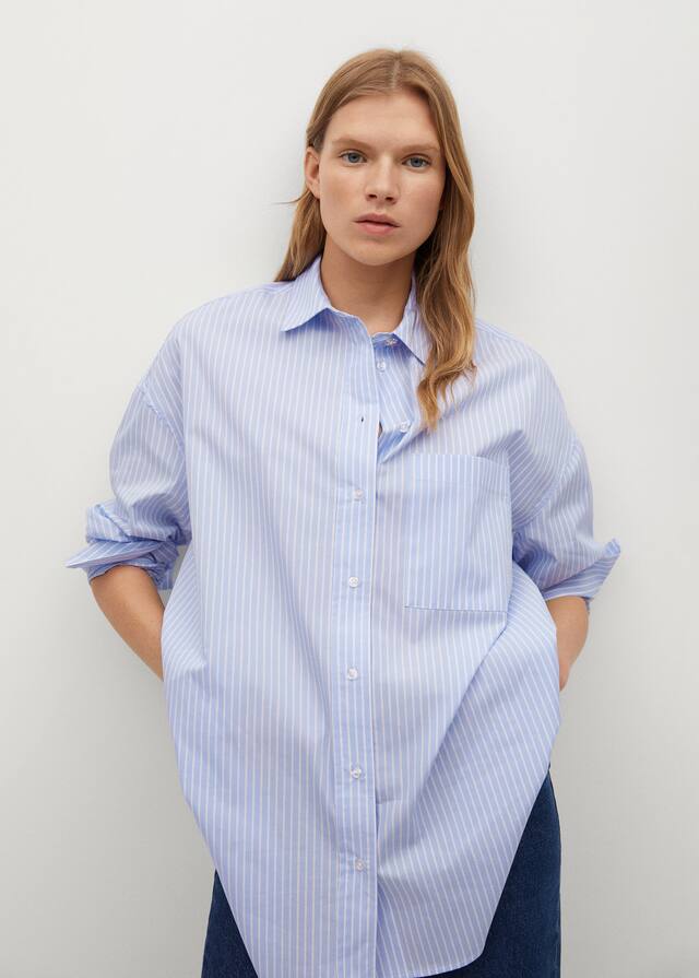 Πουκάμισο ριγέ oversize - Μεσαίο πλάνο