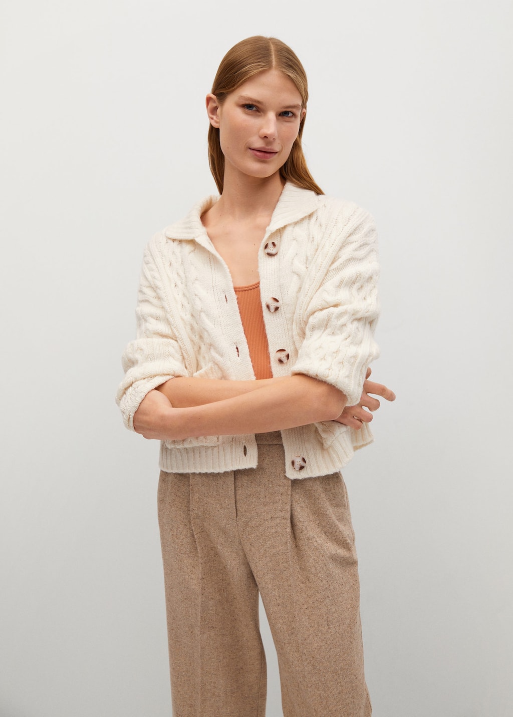 mango knit cardigan