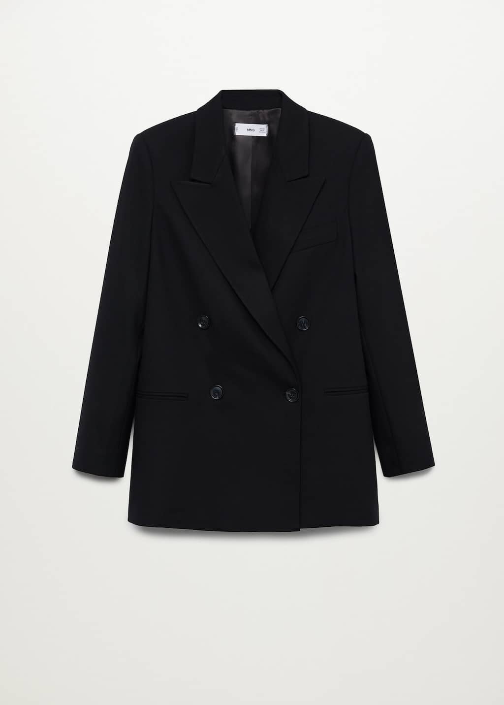 Mango double breasted structured blazer Clearance