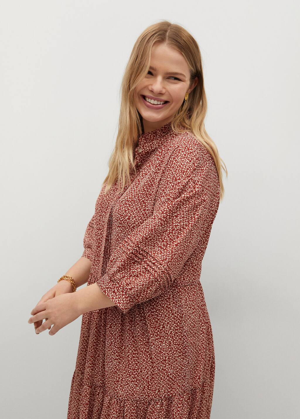 robe mango imprime fleuri