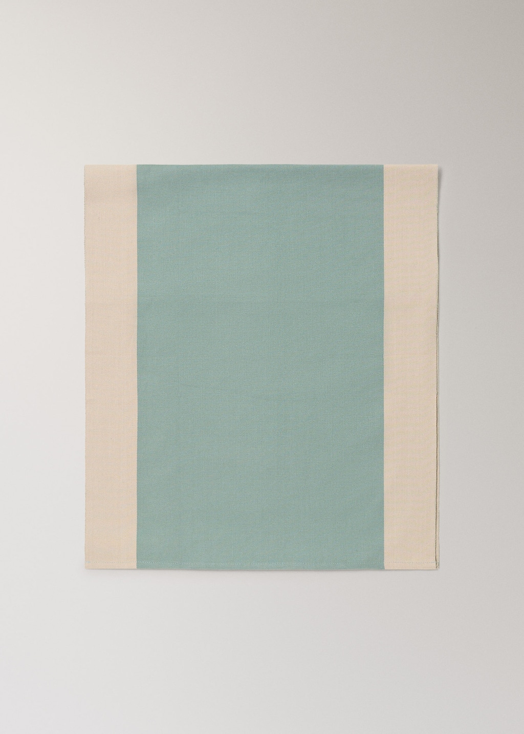 Mango Home Cotton Yarn-dyed Striped Table Runner Mint Green