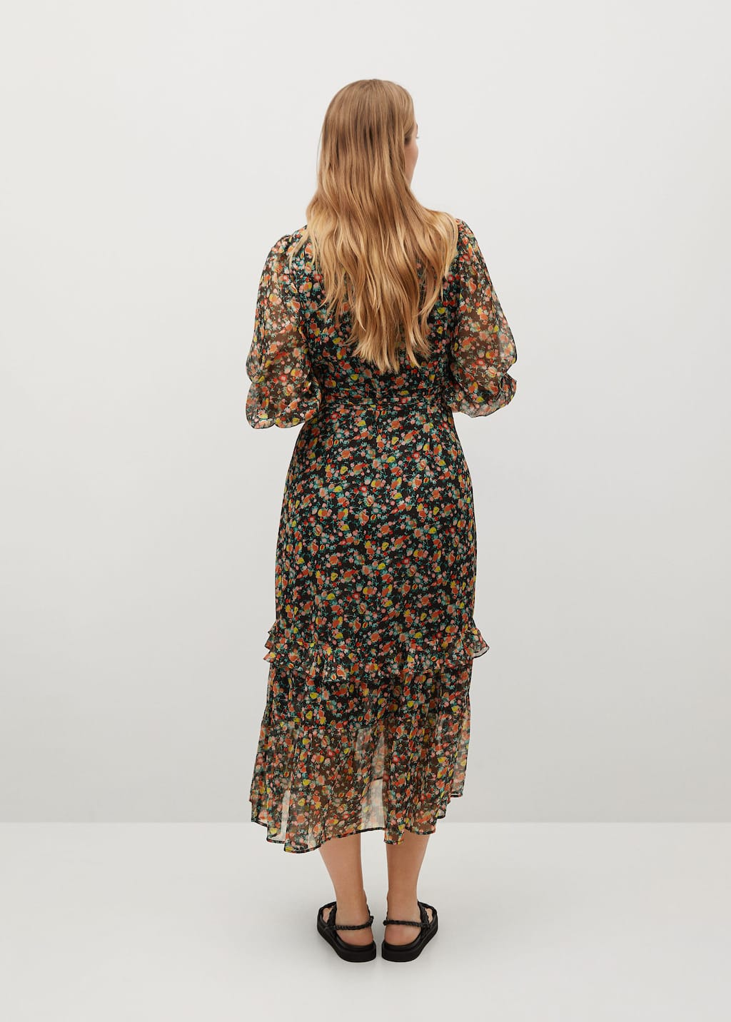 robe longue violeta by mango