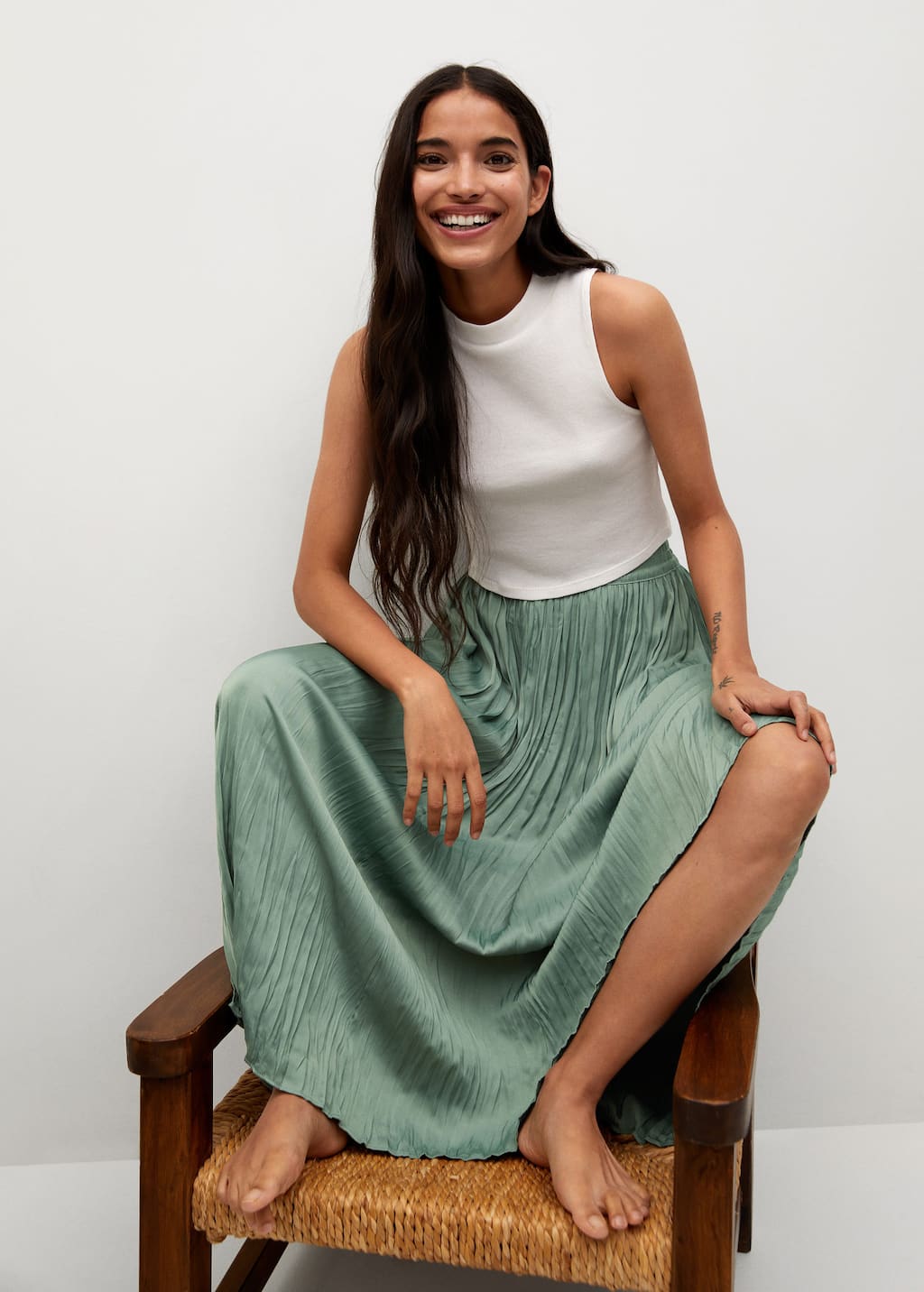 mango midi skirt