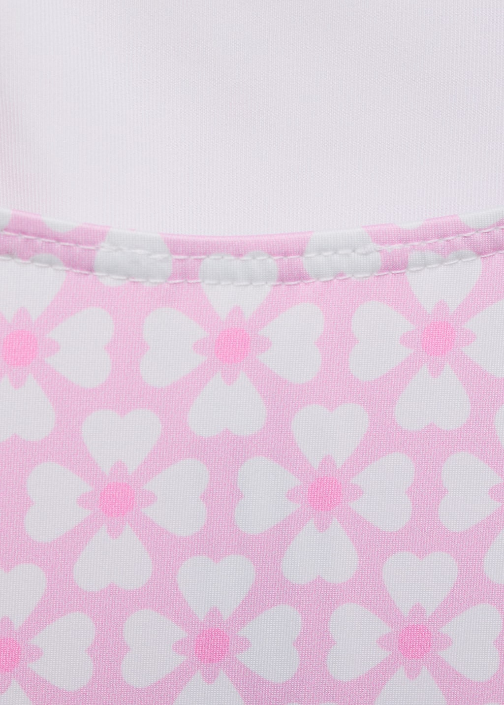 Printed swimsuit with ruffled straps