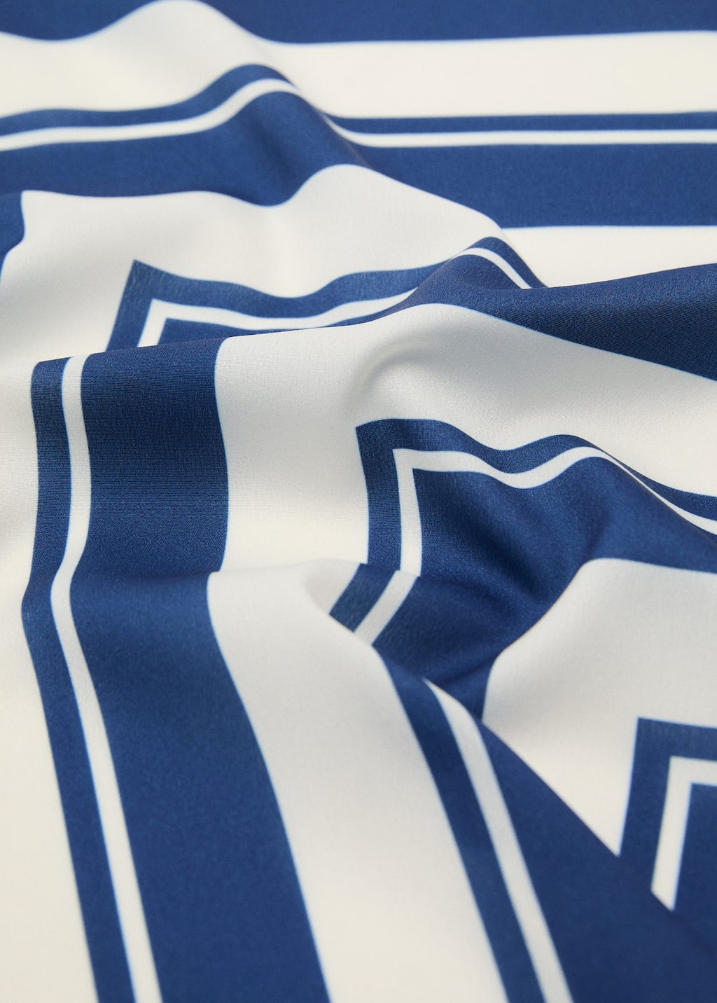 MANGO FOULARD À RAYURES ABSTRAITES BLEU MARINE - FEMME - TAILLE UNIQUE - MANGO