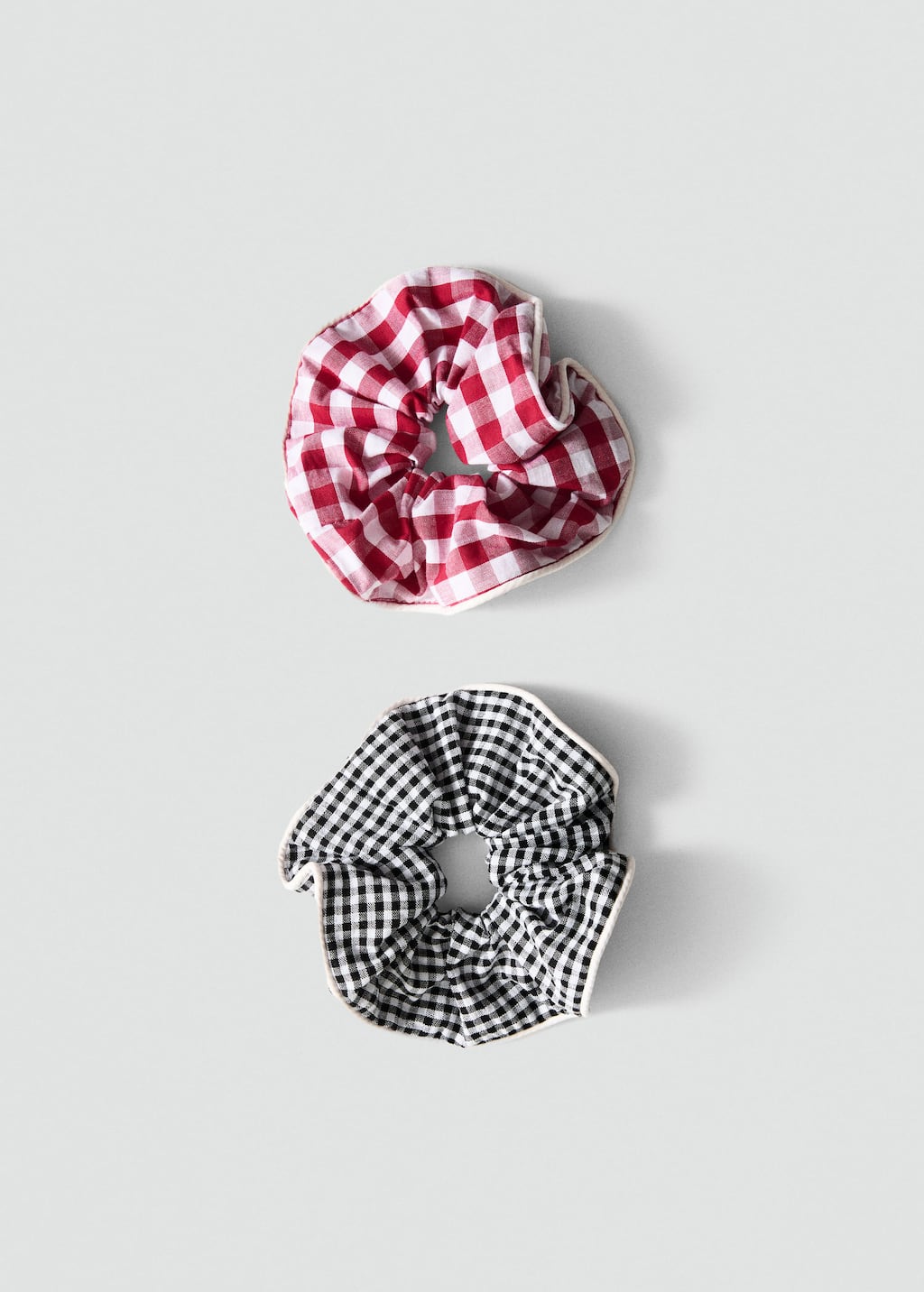 Set of 2 printed hair ties red - Woman - One size - MANGO