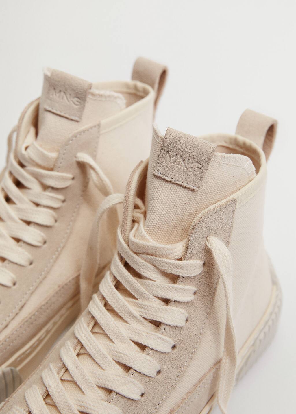 Mango Mineral dye leather sneakers. 5