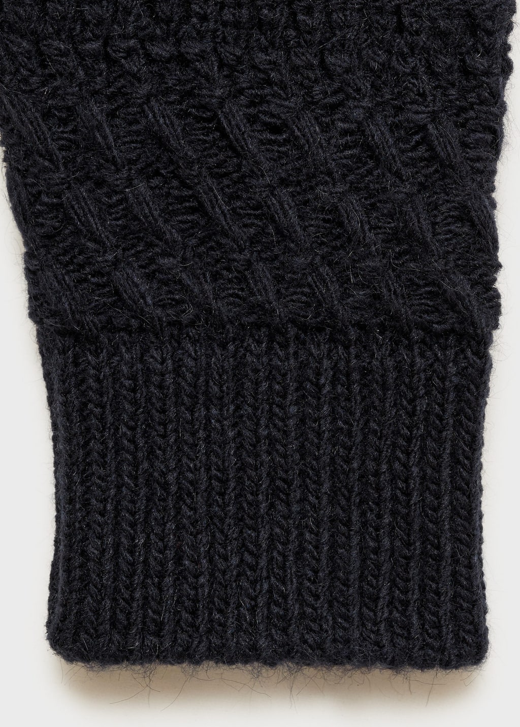 Openwork knit sweater
