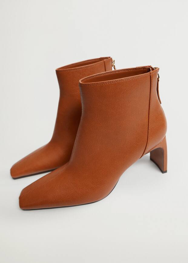 Squared-toe ankle boots - Medium plane