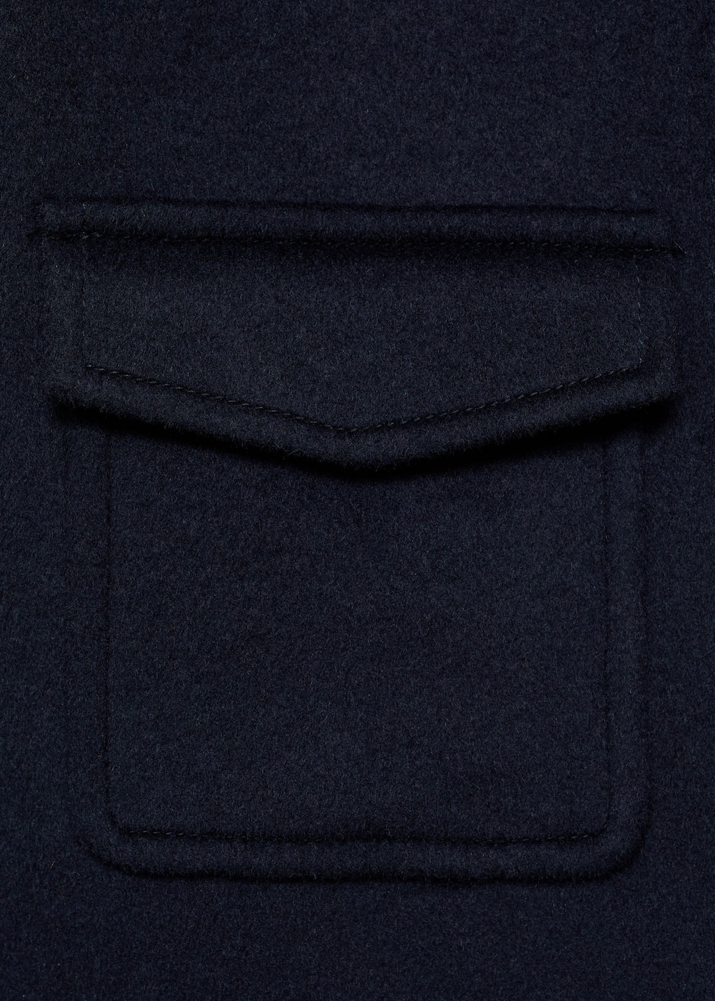 Wool jacket with pockets