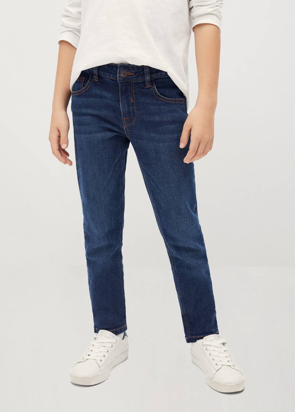 Dar Kesim Jean Pantolon Erkek Cocuk Mango Kids Turkiye