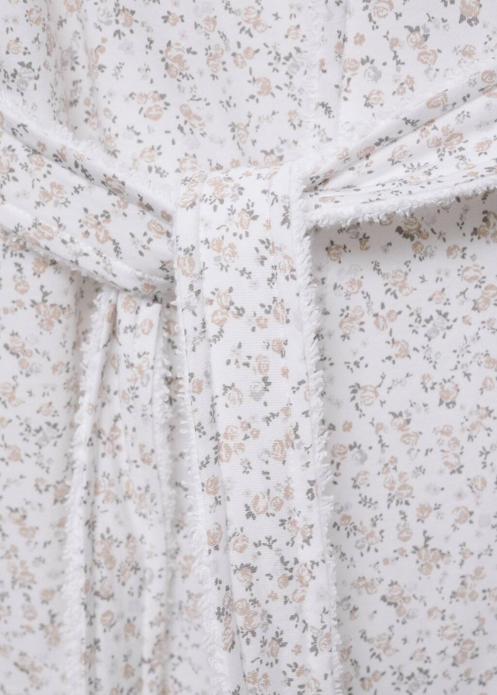 Children’s bathrobe with mini-flower print
