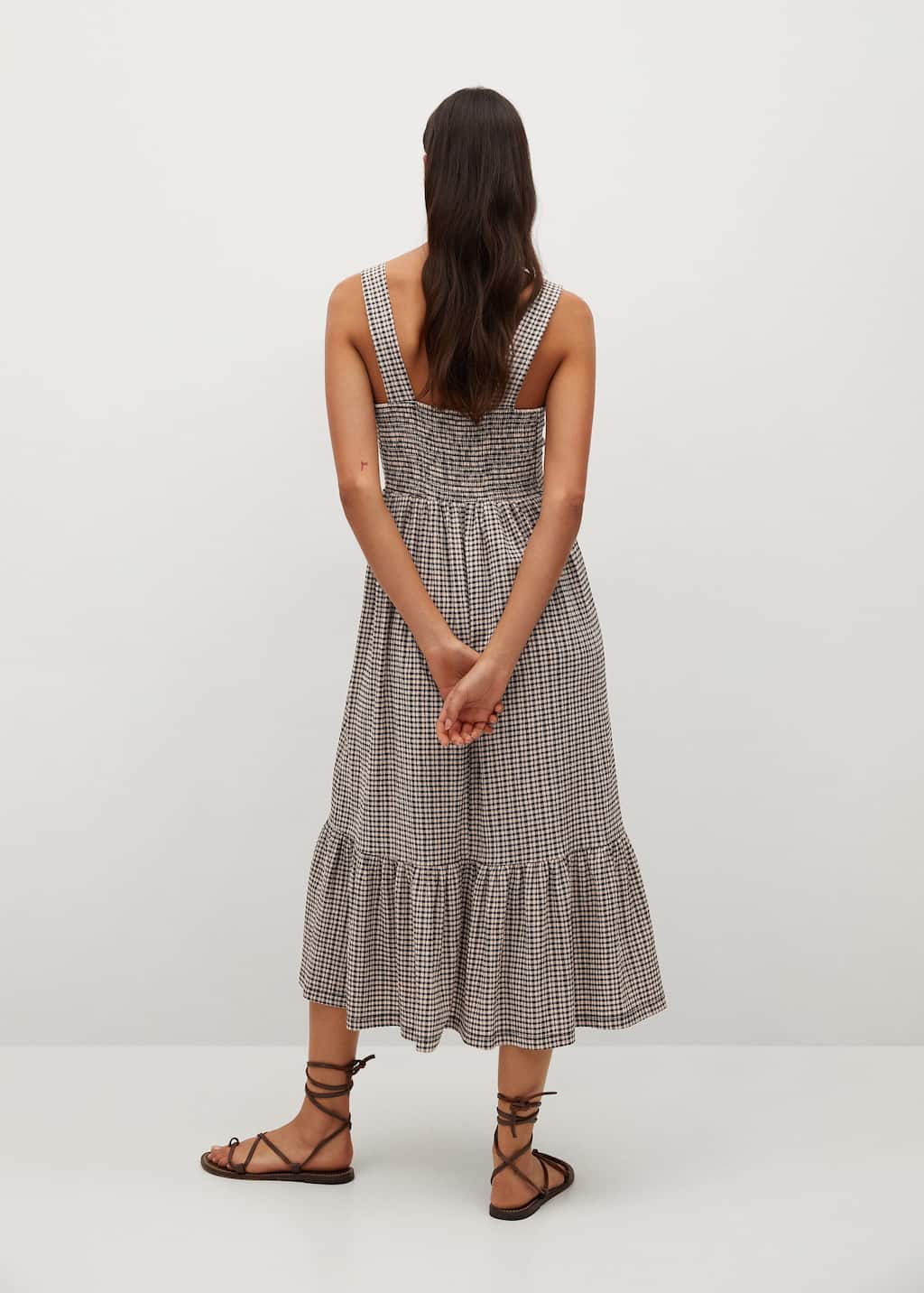 mango gingham check dress