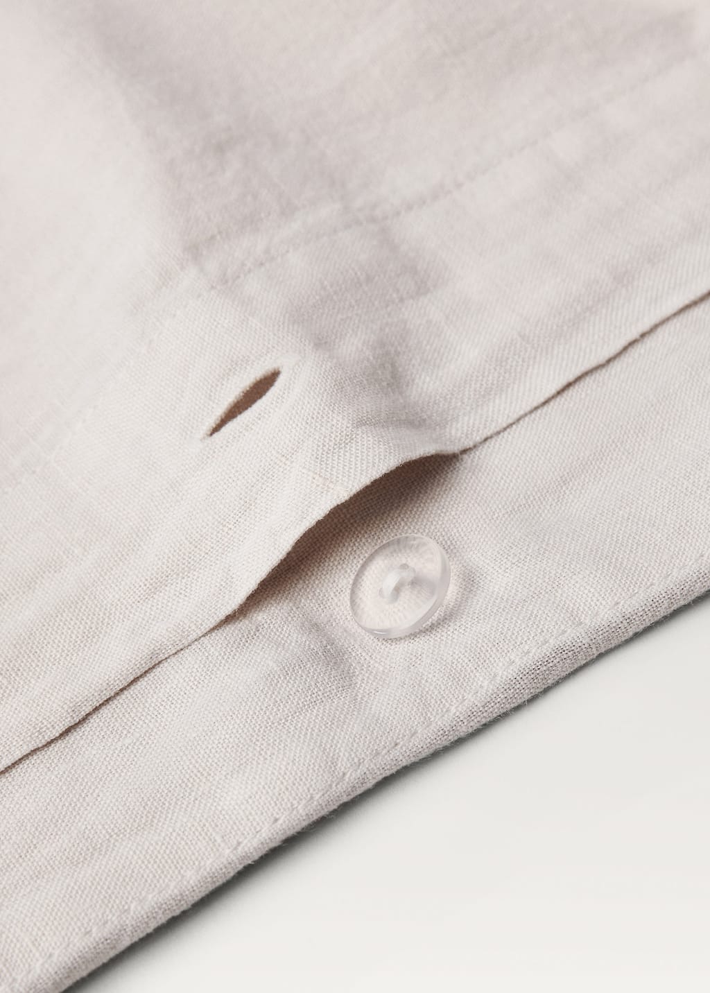 Washed linen duvet cover for / cm bed