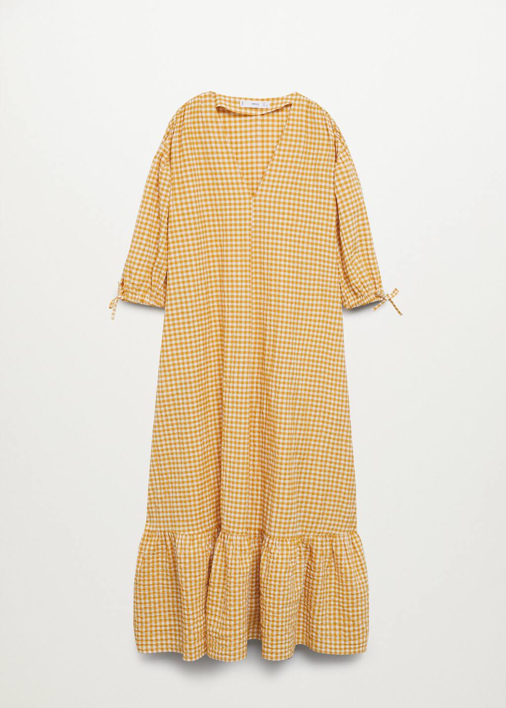 mango gingham check dress