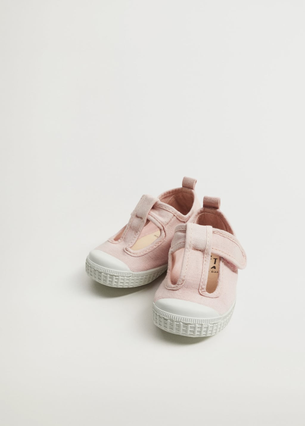 Sneakers with cotton velcro fastening - Woman | Mango Estonia