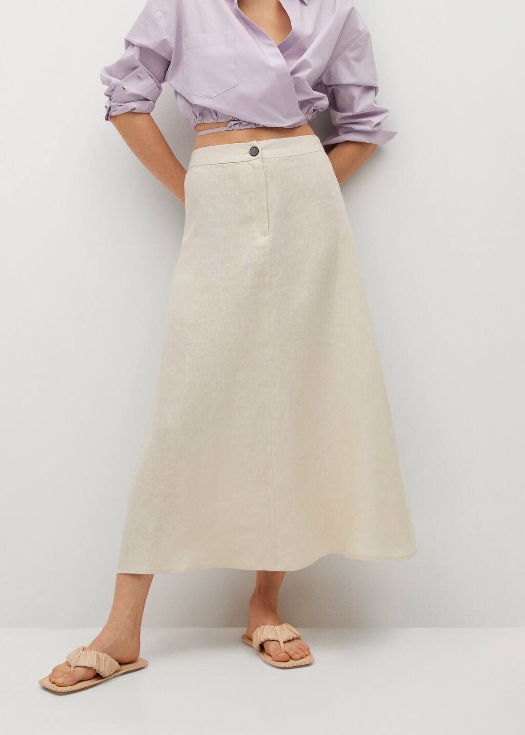 Mango linen skirt Clearance