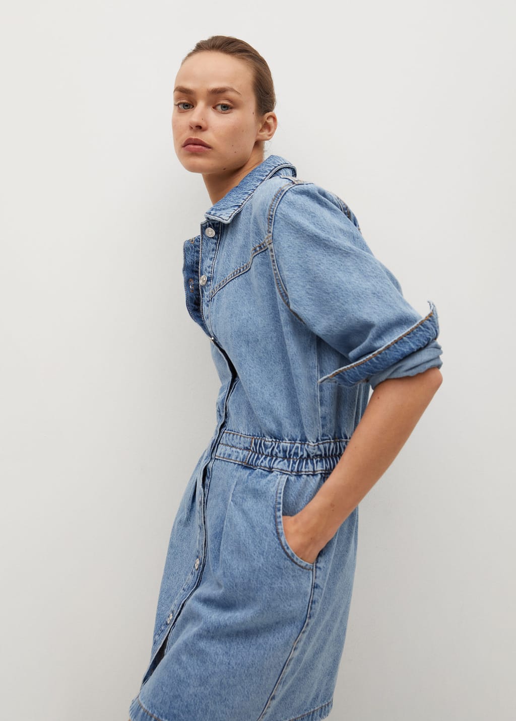 robe en jean mango