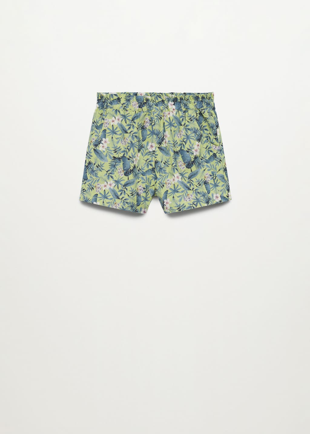 Bedrukte shorts van linnen en katoen - Dames | Mango Nederland