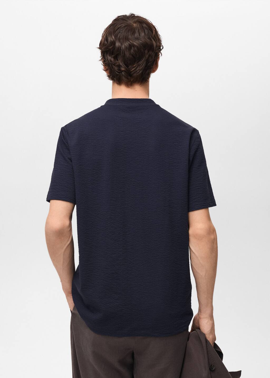 Cotton seersucker t-shirt
