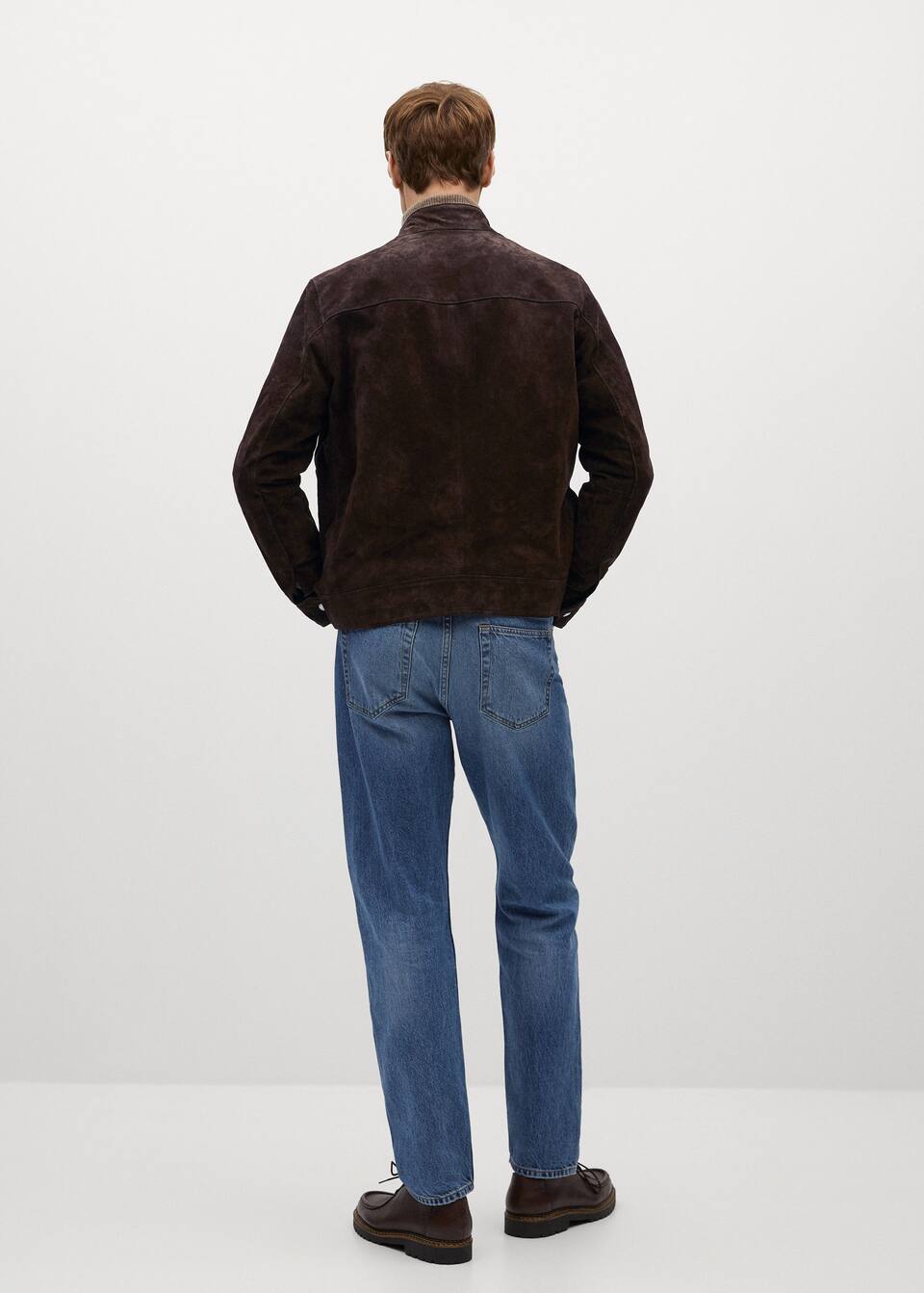 Suede Biker Jacket Man Mango Man Finland