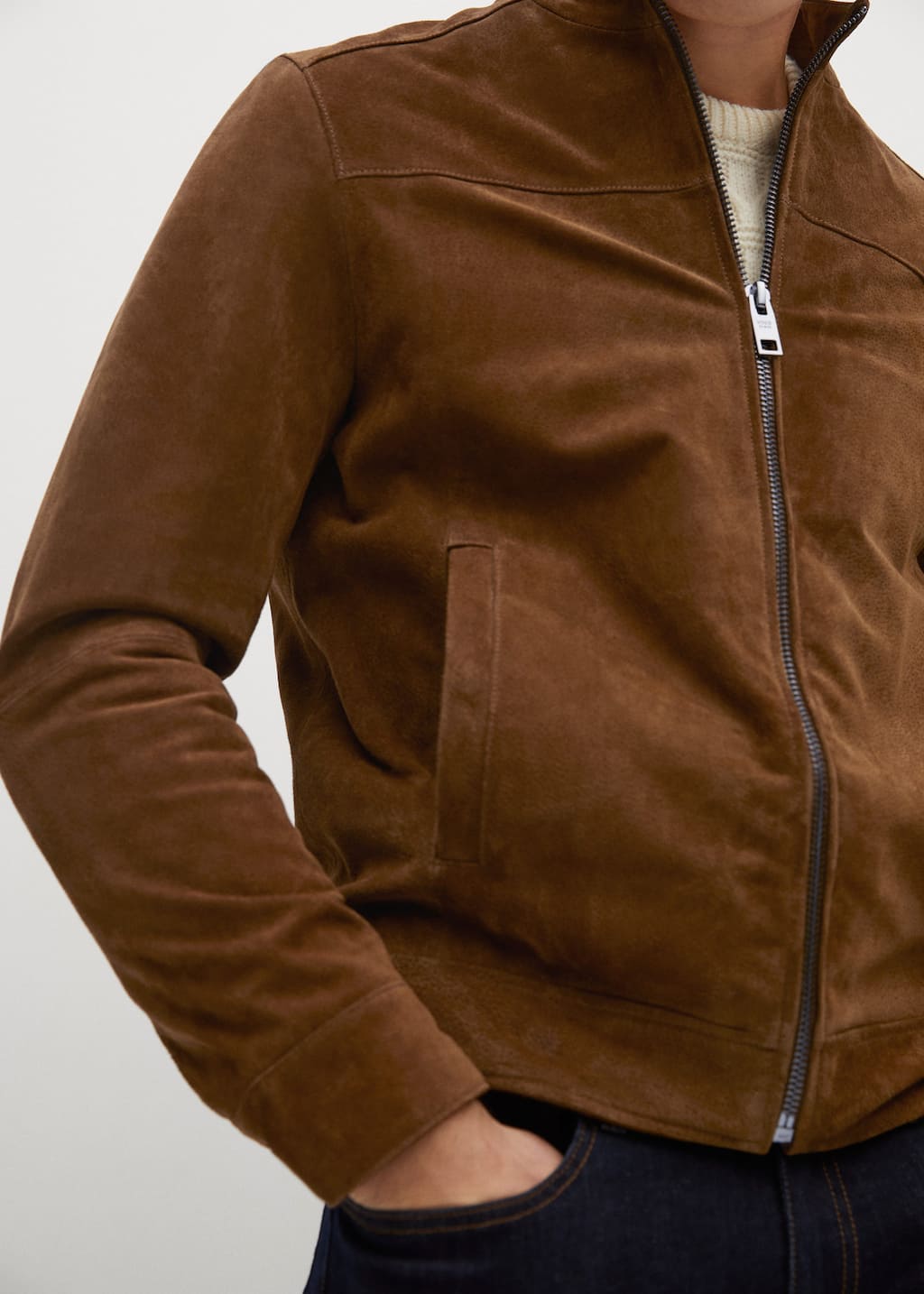 mango suede biker jacket