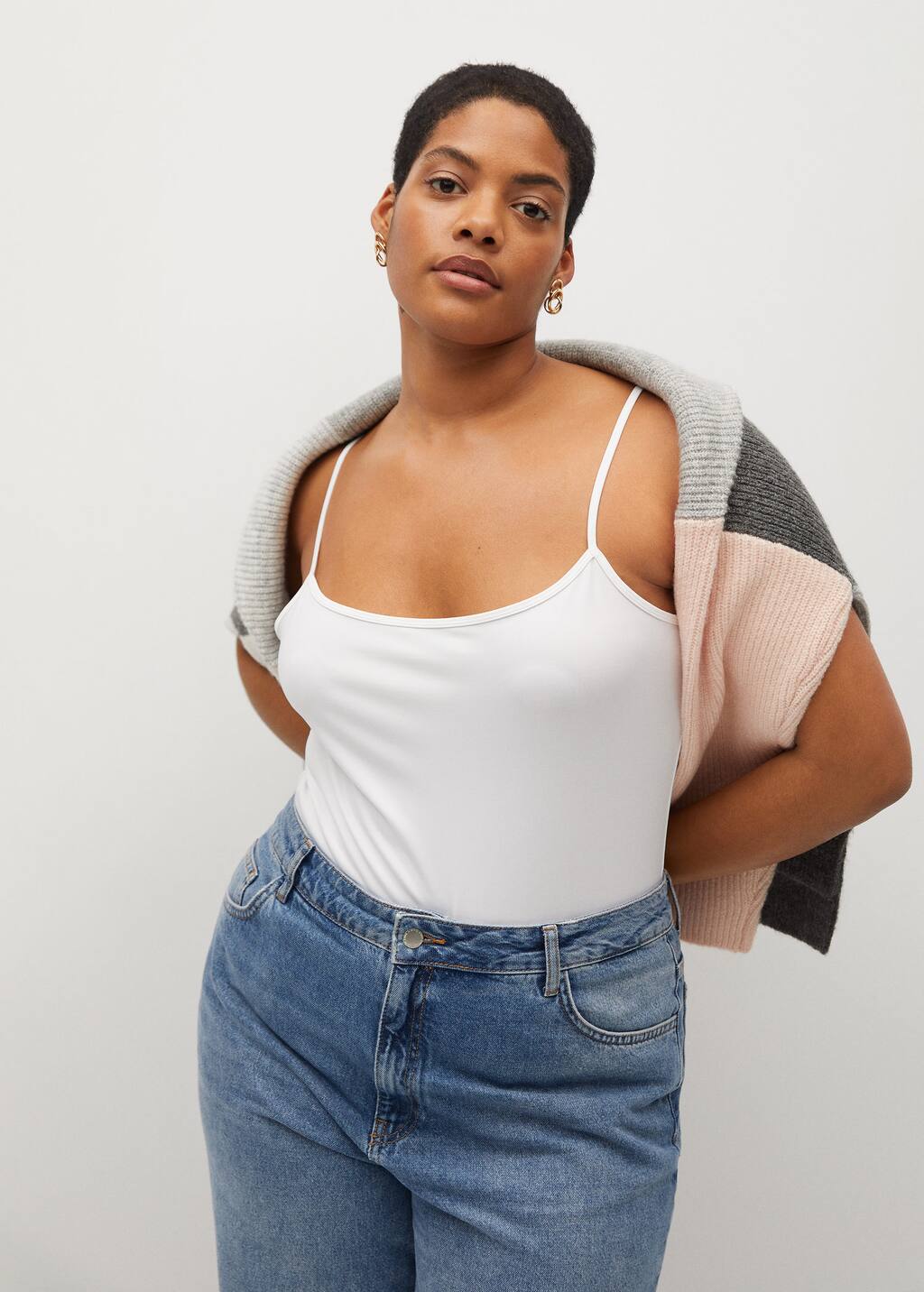 mango spaghetti strap top