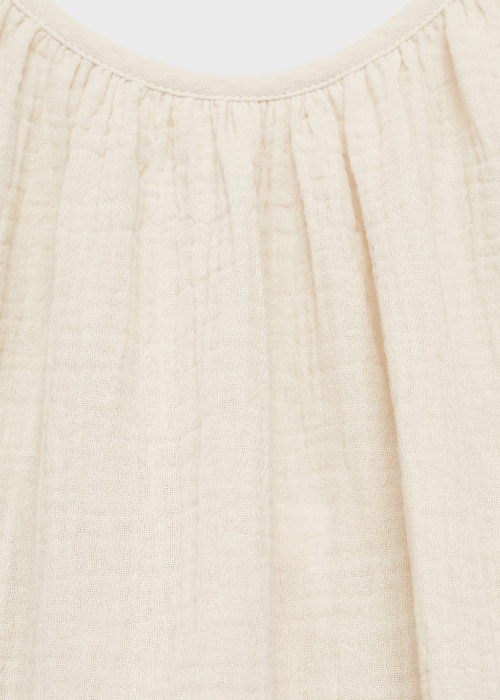 Plain cotton spaghetti-strap pajama top