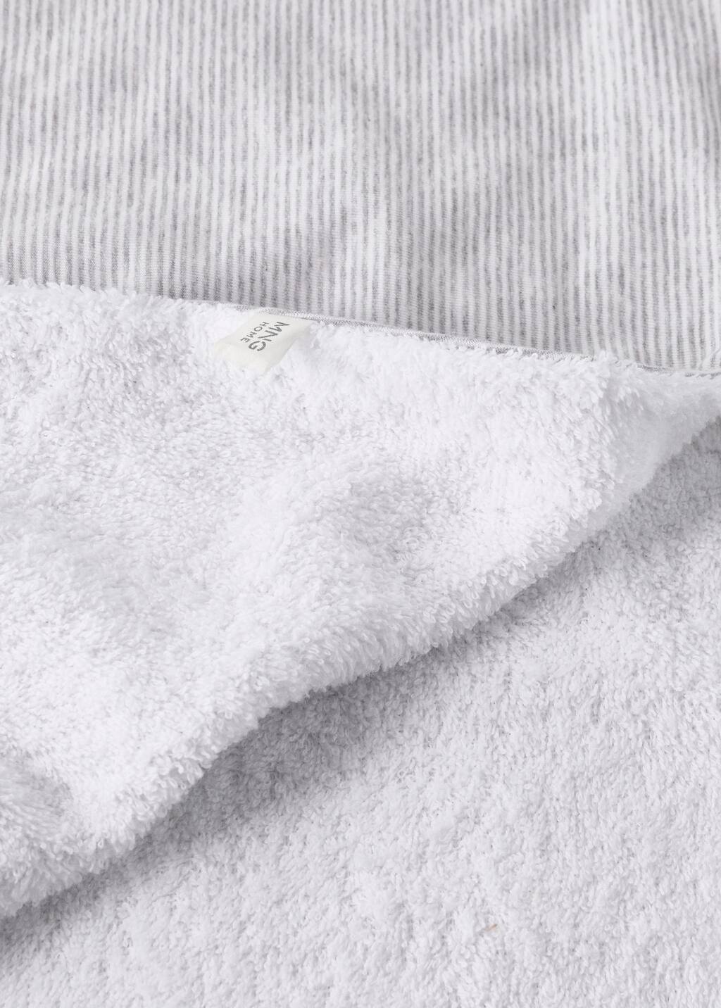 Children’s two-tone cotton bathrobe