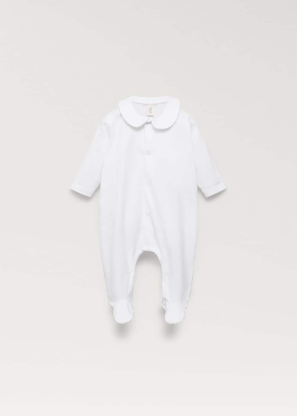 Mango Home Onesie Pyjama White In White