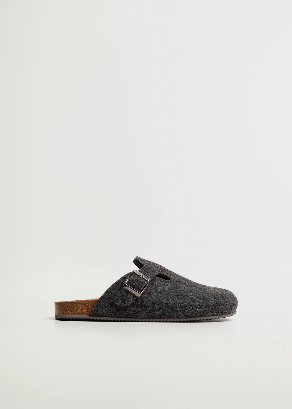 Felt Clogs With Fastener Man Mango Man Mongolia Felt Clogs With Fastener Man Mango Man Mongolia