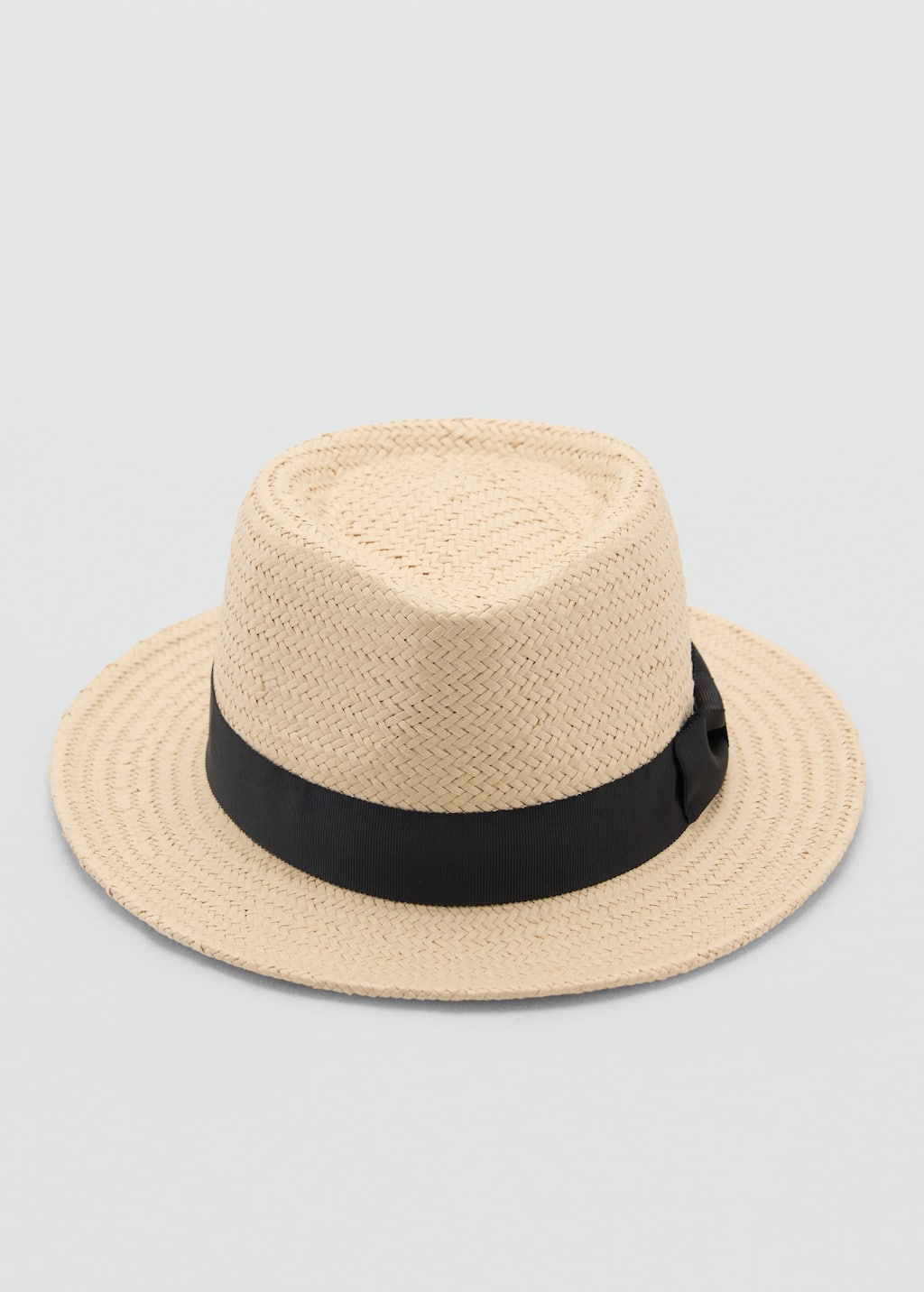 Natural fiber bow hat beige - Woman - One size - MANGO