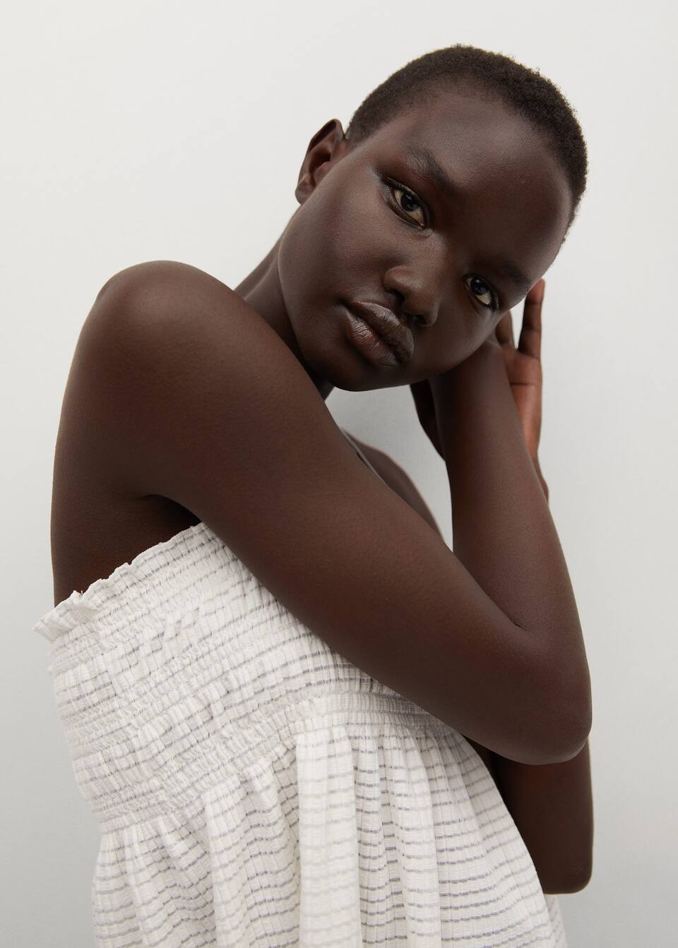 Pleated Strap Top Woman Mango Ireland