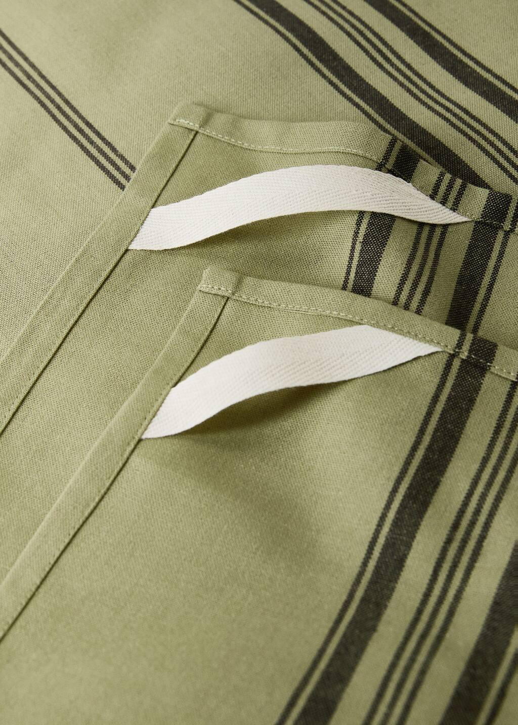 Yarn-dyed striped cotton kitchen towel