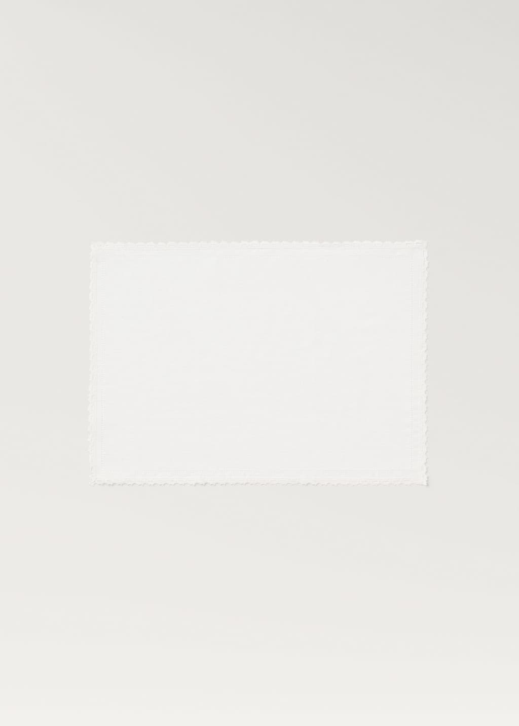Mango Home Individual Linen Finished Point Ecru