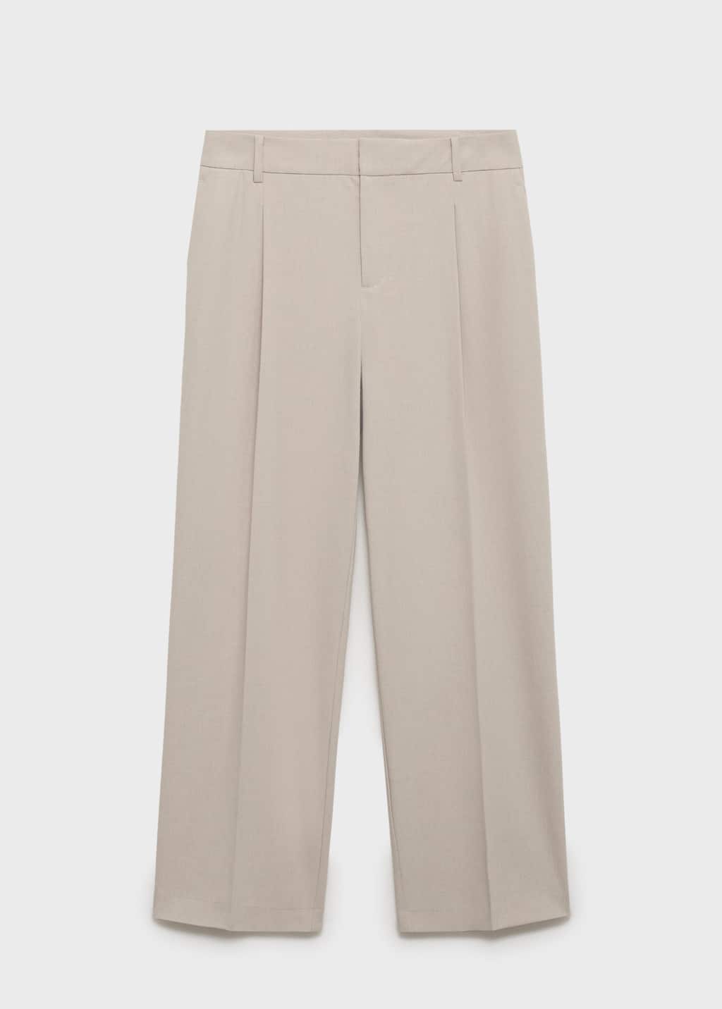 Mango Pantalon Beige - Femme - 44 -  In Neutral