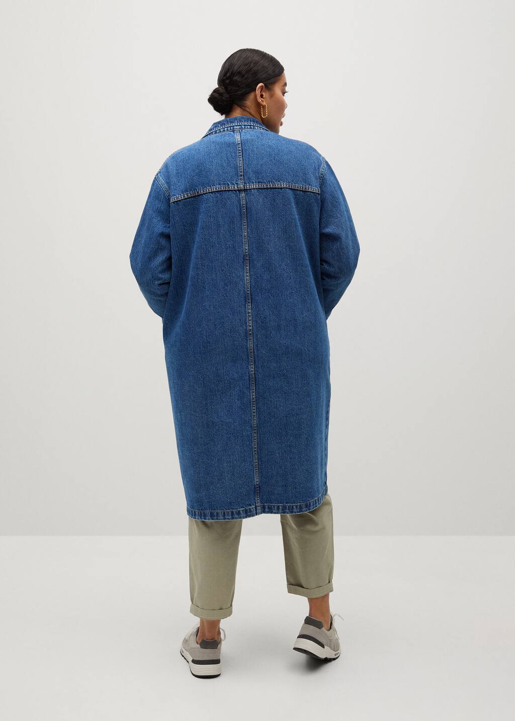 denim trench