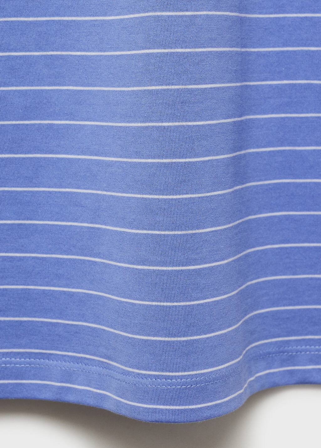 Striped cotton nightdress